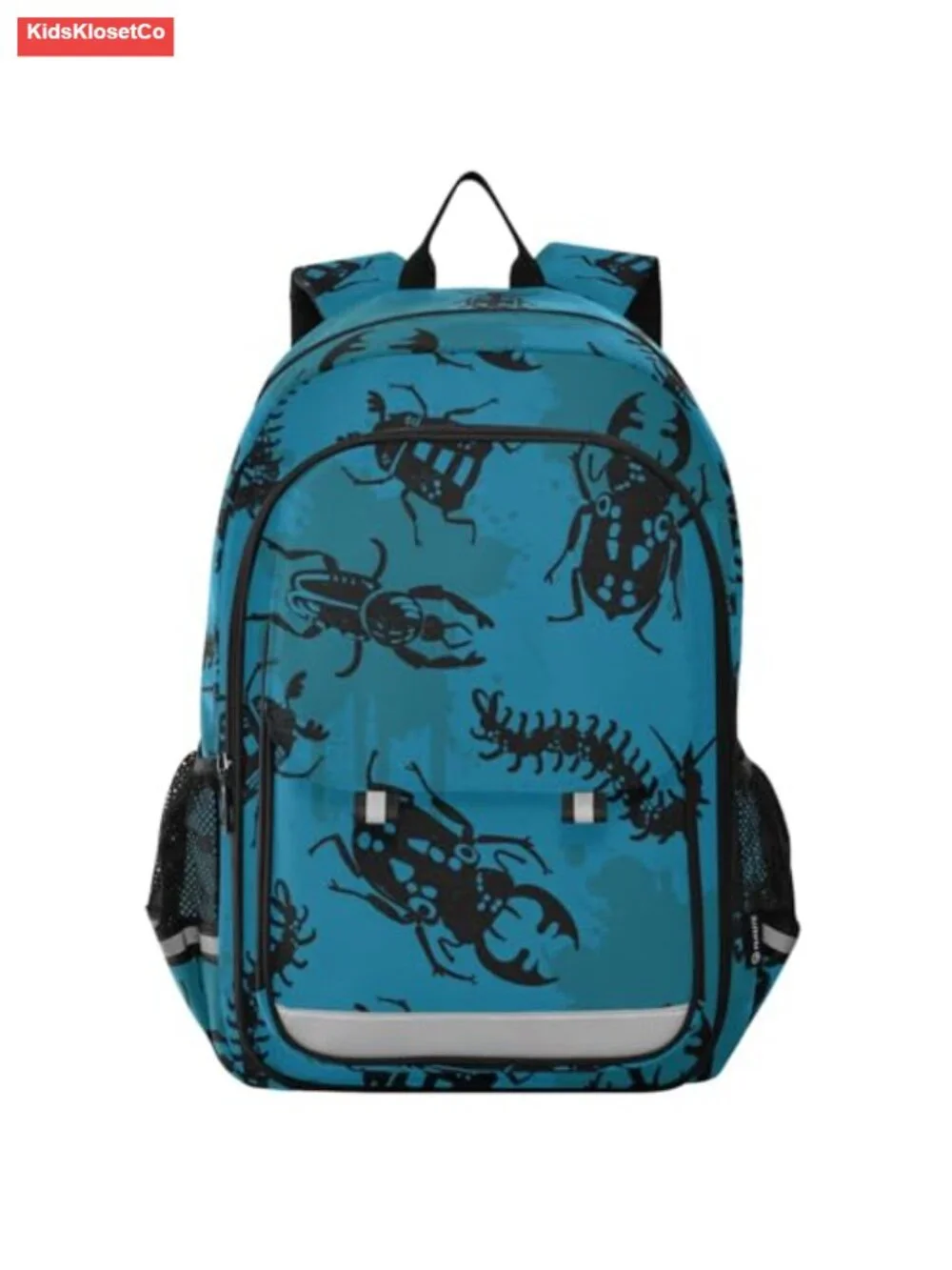 Kids Lightweight School Backpack with Reflective Strips Polyester